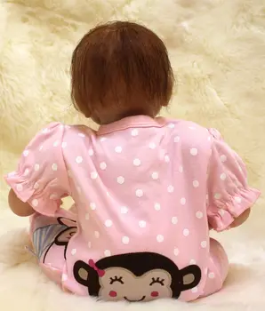 20 Inch 50cm Silicon Moale Manual Renăscut Baby Girl Păpuși Realiste Nou-născutului Baby Doll Copil Drăguț Cadou de Ziua de nastere