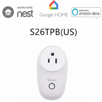 SONOFF S26 NE WiFi Smart Home Comutator de Perete Soclu Inteligent Wireless Mini Plug Putere de Lucru Cu Alexa de Start Google Asistent IFTTT