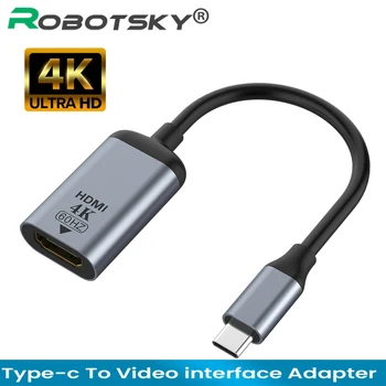 4K C USB la HDMI/VGA/DP/Mini DP Cablu Tip C pentru HDMI, Thunderbolt 3 Adaptor pentru MacBook Pro Samsung Galaxy S20 4K UHD USB-C HDMI
