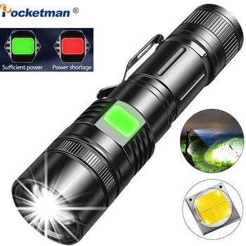 8000Lums Tactice USB Reîncărcabilă Lanterna LED-uri Super-Luminoase XHP70 cel Mai bun Camping, pescuit Lumina 18650 Zoom Lanterna LED-uri Lanterna