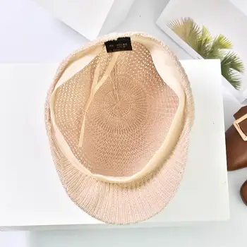 Noua Moda Panama Pălărie De Paie Berete Plin De Culoare Doamna Umbra De Soare, Pălărie De Protecție Primăvara Și Vara Pălării Pentru Femei Octogonal Chapeau