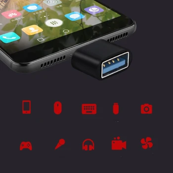 Usb De Tip C Adaptor Pentru telefonul Mobil Android Mini Type-C, Jack Splitter smartphone-C USB Conectori OTG Converter