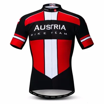 Weimostar Austria bărbați Ciclism Jersey cu Bicicleta Tricouri 2019 drum MTB biciclete sport maillot de Curse topuri tricouri Franța, canada roșu