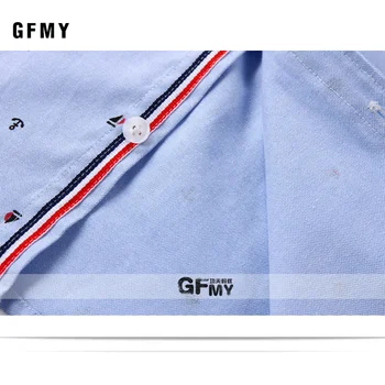 GFMY 2020 Primavara Toamna de Moda Complet Maneca Tipărite Ancora Model de bun augur Băiat Tricouri 1511 3T-12T Copil Haine Casual