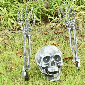 Scheletul Miza Decor de Halloween Sol , Craniul și Scheletul,Curte Gazon Miza Grădină Cimitir Decor
