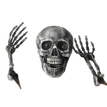 Scheletul Miza Decor de Halloween Sol , Craniul și Scheletul,Curte Gazon Miza Grădină Cimitir Decor