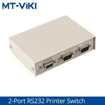 2 Port Manual Port Serial RS232 Switcher Unu-La-Doi DB9 Imprimare de Partajare Dispozitiv COM Splitter MT-232-2