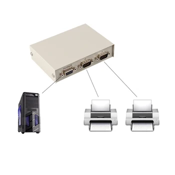 2 Port Manual Port Serial RS232 Switcher Unu-La-Doi DB9 Imprimare de Partajare Dispozitiv COM Splitter MT-232-2