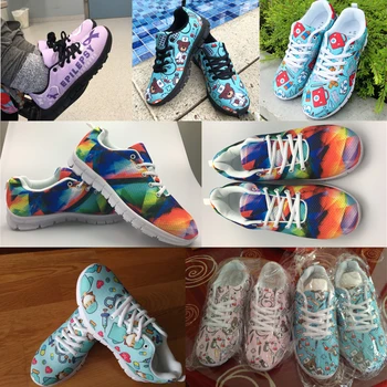 INSTANTARTS Alb Dentist Adidasi Balerini Pantofi de Femeie Amuzant Dinte Asistenta Medicului Imprimeuri Vara Mesh Sneaker Încălțăminte Zapatos Mujer