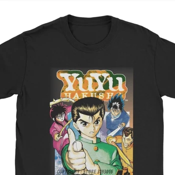 Cele Mai Noi Moda Tricou Plin De Umor, Yu Yu Hakusho Kurama, Yusuke Anime Tricou Barbati Premium Bumbac Tricouri Pentru Adulți Camisas Tees