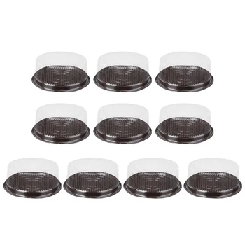 10buc 8 Inch din Plastic Transparent Tort de produse de Patiserie Cutie Brioșă Cupcake Dom Titularii de Cazuri Dulapuri Cupe