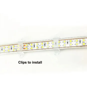 2835 Lampă cu LED-uri Rând Dublu de Benzi 220 V 180L/M Benzi Flexibile Ruban Plafon Acasă Panglică rezistent la apa IP67 tira