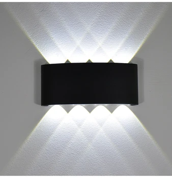 2W 4W 6W 8W LED-uri Lumina de Perete Impermeabil în aer liber Moderne Nordic stil de Interior, Lămpi de Perete Camera de zi Pridvor Lampa de Gradina AC90-260V