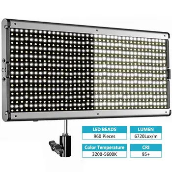 Neewer Estompat Bi-color LED-uri cu Video Profesionale Lumina de Studio,YouTube Video în aer liber Fotografie de Iluminat,960 Margele de LED-uri