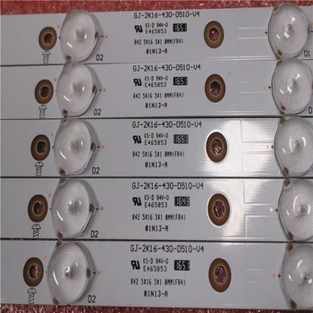 Noi 5 BUC/set 10LED 842.5 mm iluminare LED strip pentru 43PFT4131/05 43PFS5301/12 GJ-2K15-430-D510 GJ-2K16-430-D510-V4 01Q58-O