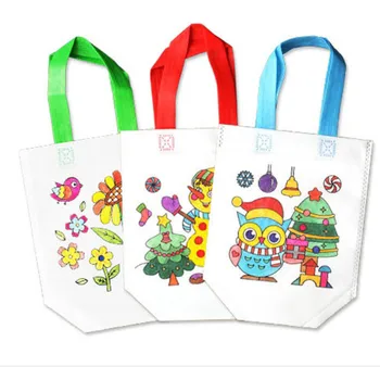 Happyxuan 10buc DIY Meșteșug Kituri de Colorat pentru Copii Saci de Copii Creative Set de Desen pentru Incepatori Copilul Invata Educație Jucării Pictura