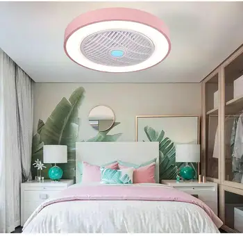 Smart Ventilator de Tavan cu Control de la Distanță Telefonul Mobil Wi-Fi de Interior Decor Acasă Fan Lanternă de Lumină Moderne de Iluminat Lampă Circulară