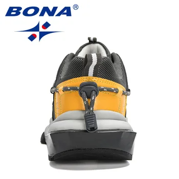 BONA 2020 New Sosire Pantofi sport Bărbați Respirabil în aer liber, Pantofi de Sport de Om Ușor Adidași Confortabil Încălțăminte sport 19485