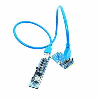 Mini PCIE pentru PCI-E X4 Riser Card Adaptor de Port Card de Grafica PC Conector cu 60CM USB3.0 Cablu de Extensie PCI Express Riser