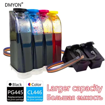 DMYON CISS PG445 CL446 Compatibil pentru Canon Cartuș de Cerneală PIXMA TR4540 IP2840 MX494 TS204 TS304 3140 MG 2440 2540 2940 2942 2944