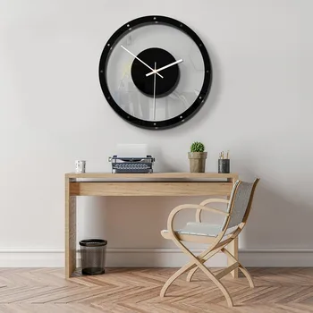 Stil Nordic Ceas De Perete Tăcut Acril Transparent Ceas De Acasă De Viață Creativ Camera Ornament De Birou