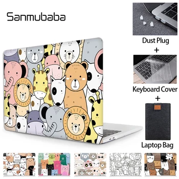 Sanmubaba Desene animate Cazul Laptop Pentru Macbook Air Pro 11 12 13 15 16 funda 2020 Pentru Macbook Pro 13 Coque a2289 a2251 a1932 a2179
