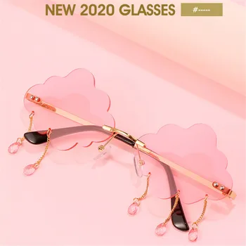 TTLIFE 2020 Epocă Nori ochelari de Soare Ciucure Steampunk fără ramă de ochelari de Soare Barbati Fara rama Ochelari de vedere Nuante UV400 Gafas de sol