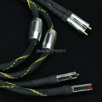 Aucharm AURSCR1 RCA Interconectare Cablu HIFI EXQUIS 4N OFC Cupru Roșu Semnal Audio de Sârmă x2 BUC