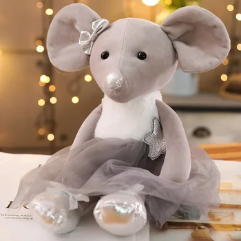 42CM Drăguț Balet Mouse-Jucarii de Plus Minunat Dressing Pânză Animal Mouse-ul Păpuși de Pluș Moale Copilul Degetul Jucarii Cadouri de Ziua de nastere