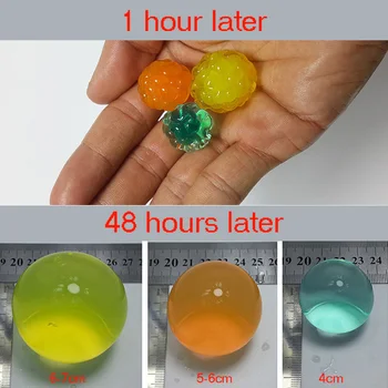 100buc Mari de 7-15mm Planta Cristal Sol Noroi Cresc Margele Hidrogel Magic Gel Bile Jeleu Orbiz în Creștere în Apă Decor Acasă Jucărie pentru Copii
