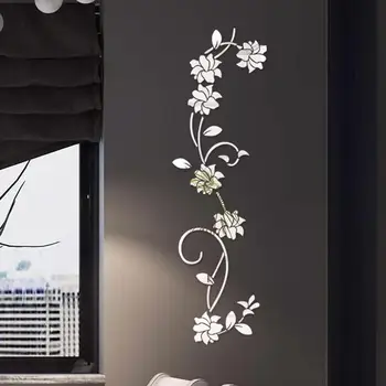 Decor camera Autocolante de Arta Florala Moda Amovibile Acrilice Autocolant Perete Murală Decal Decor Pegatinas Muursticker Dropship c