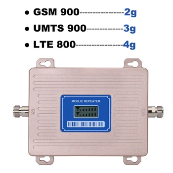 360 de grade Amplificator de antenă 4G LTE 800 2G GSM 900 mhz Repetor de Semnal B20 B8 Display LCD de 65 dB 2g 3g 4g 800 de 900mhz Booster 2036
