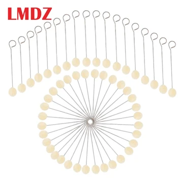 LMDZ 100 de Bucăți de Lână Daubers Practice Minge de Set Perie-Piele Vopsea Instrument cu Mâner de Metal pentru Luare de Piele și pe Moarte Lâna Mingea