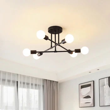 Lumini plafon Epocă mai Multe E27 Lampă de Bază Negru/Alb/Aur Pentru Camera de zi / Sufragerie / Dormitor LED Lampă de Plafon