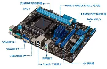 Folosit, originale Desktop placa de baza pentru Asus M5A78L-M LX3 PLUS grafica Integrata DDR3 AM3+ placa de baza