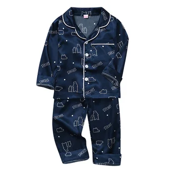 Noi De Toamna Pentru Copii Copii, Fete, Băieți Desene Animate Animal Print Set De Pijamale Cu Maneca Lunga Butonul Bluza Topuri+Pantaloni De Pijama 20589