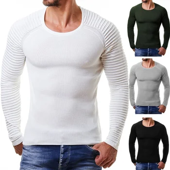 ZOGAA tricotate pulover bărbați îmbrăcăminte 2020 moda cu maneci Lungi O - gât pulover tricotate de sex Masculin epocă pulover Dungi Pulover