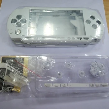 Alb negru Culoare Carcasă Capac Caz de Înlocuire pentru PSP 1000 PSP1000 Joc Consola cu Butoanele Set 20735