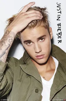 Decor Acasă Justin Bieber Ochii-Mătase De Artă Poster De Perete Bolnav De Decorare Cadou