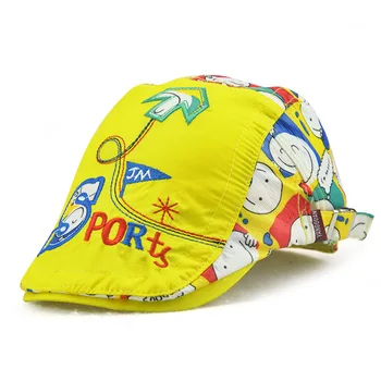[JAMONT] în aer liber de Vară pentru Copii Hat Visor Fată Băiat Berete Pălărie Respirabil Copii Palarie de Soare de Desene animate tv cu Capac 3-8y Reglabil