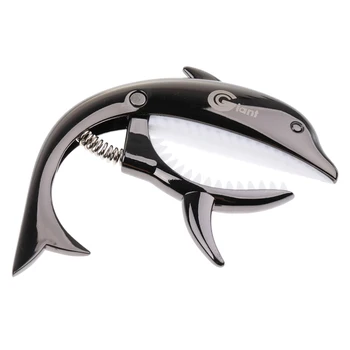 Repede Eliberat De Metal Delfin Forma Ukulele/ Chitara Capo Regla Ton Clemă