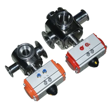 Masina de umplere rotative, valve AT52 accurator valve supapă pneumatică ID25MM/38mm Conector 77.5-64-50.5 mm SHENLIN din oțel inoxidabil 21393
