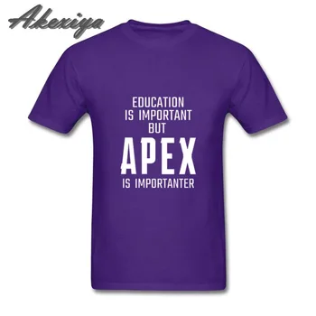 Educația este Importantă, dar APEX este Importanter T-Shirt pentru Bărbați Joc Logo-ul de Imprimare Tricou Negru din Bumbac UE Dimensiunea Maneci Scurte Topuri Homme