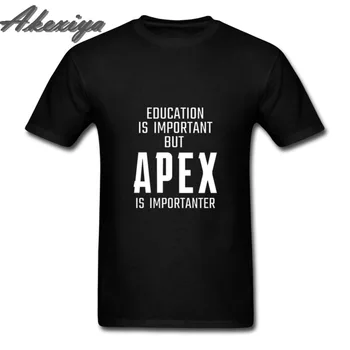 Educația este Importantă, dar APEX este Importanter T-Shirt pentru Bărbați Joc Logo-ul de Imprimare Tricou Negru din Bumbac UE Dimensiunea Maneci Scurte Topuri Homme