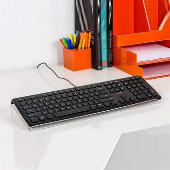 Noi Acrilice Înclinat Tastatură de Calculator Titular Clar Keyboard Stand pentru Ușor Ergonomic Tastarea Birou Școală Acasă 21532