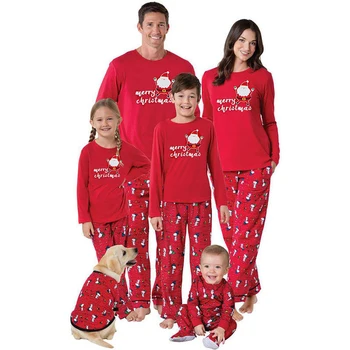 Familia Mame Potrivire Scrisoare De Crăciun Om De Zăpadă De Imprimare Pijamale Pijamale Seturi Cadou De Crăciun Pijamale, Îmbrăcăminte De Noapte