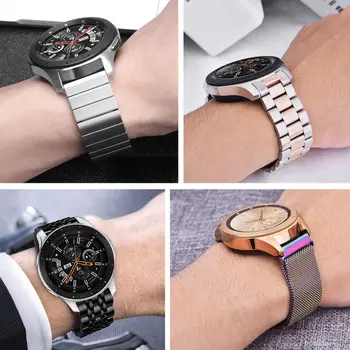 20/22mm banda din Oțel Inoxidabil pentru Samsung Galaxy watch 46mm/42mm/Active 2 curea de Viteze S3 Frontieră banda Huawei watch GT 2 brățară 21640
