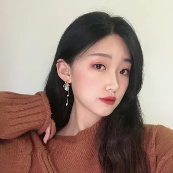 Noi Asimetric Teardrop Rășină Cercei De Femei De Moda Coreeană Temperament Cercei Lungi Personalitate Bijuterii Cercei Cadouri