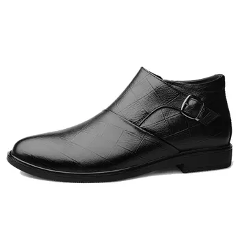 CLAXNEO Om Formale Pantofi din Piele Pantofi Rochie de sex Masculin Cizme Glezna cu Fermoar de Afaceri de Birou Boot clax Bărbați Încălțăminte Mers pe jos 21909