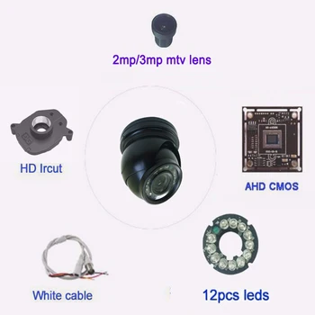 AHD Mini Dome 2MP 1080P 720P Camera de Metal în aer liber rezistent la apa IP66 filtru IR Viziune de Noapte Pentru Supraveghere CCTV de Securitate Acasă